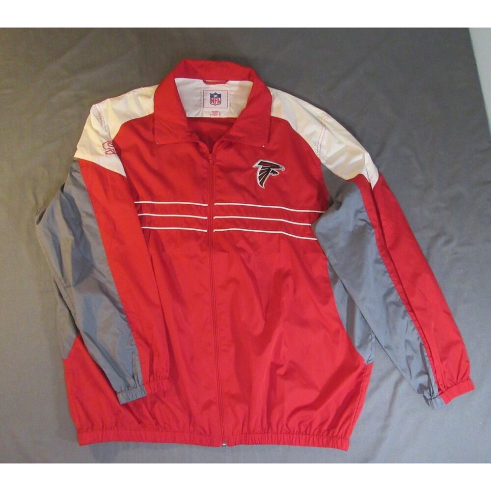 VTG NFL Sports Illustrated Atlanta Falcons Men’s Full Zip Windbreaker Jacket XXL